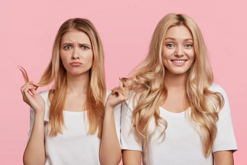 Differenza tra caduta e rottura dei capelli